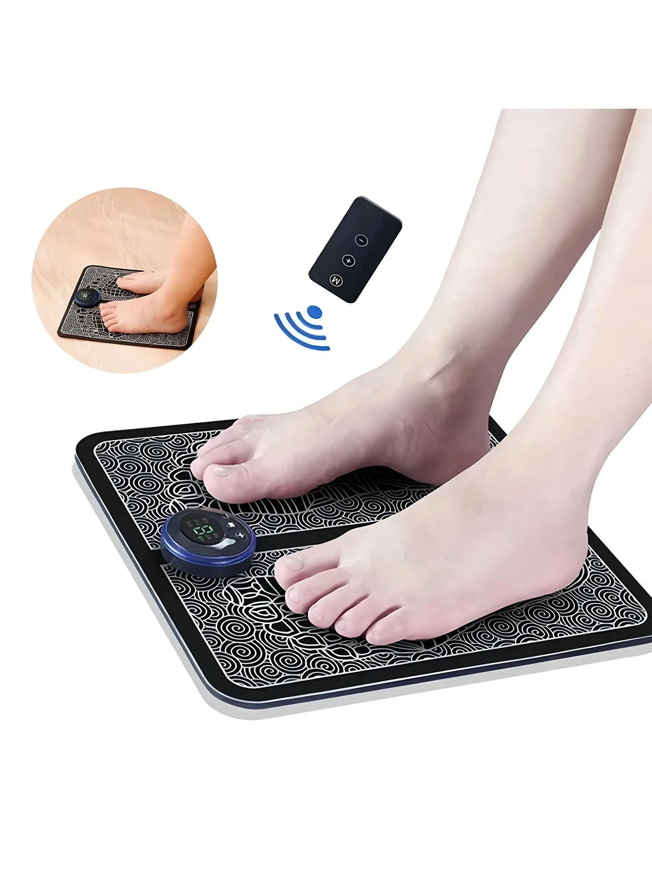 Foot Massager Foot Therapy Machine EMS Foot Massage Pad Pulse Fully Automatic Foot Meridian Pressing Device