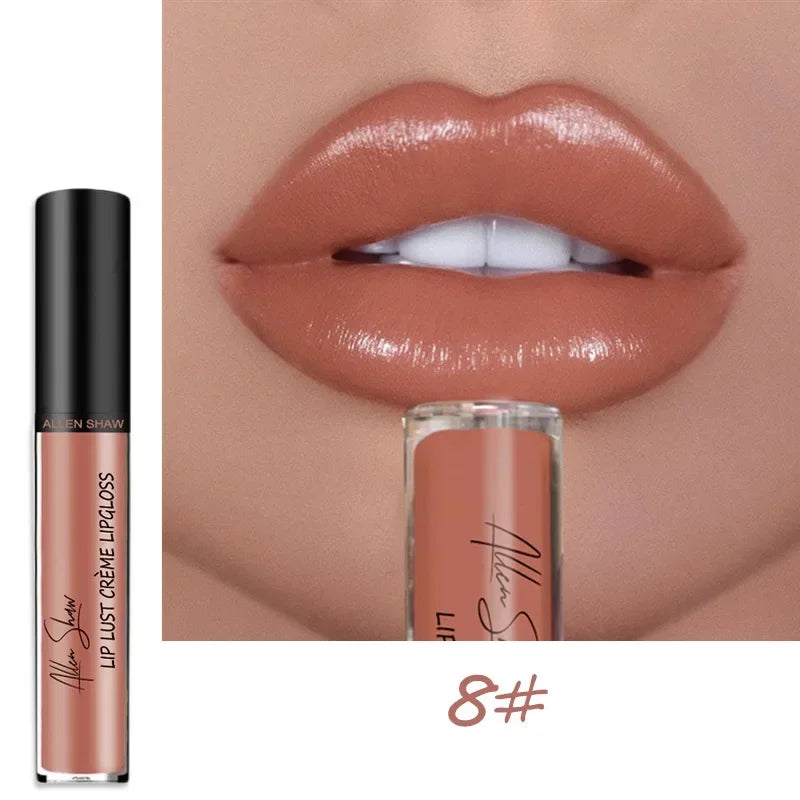 12Colors Sexy Shiny Lipstick Waterproof Long Lasting Moist High-quality Lip Gloss Vivid Colorful Lipgloss Women Makeup Maquiagem