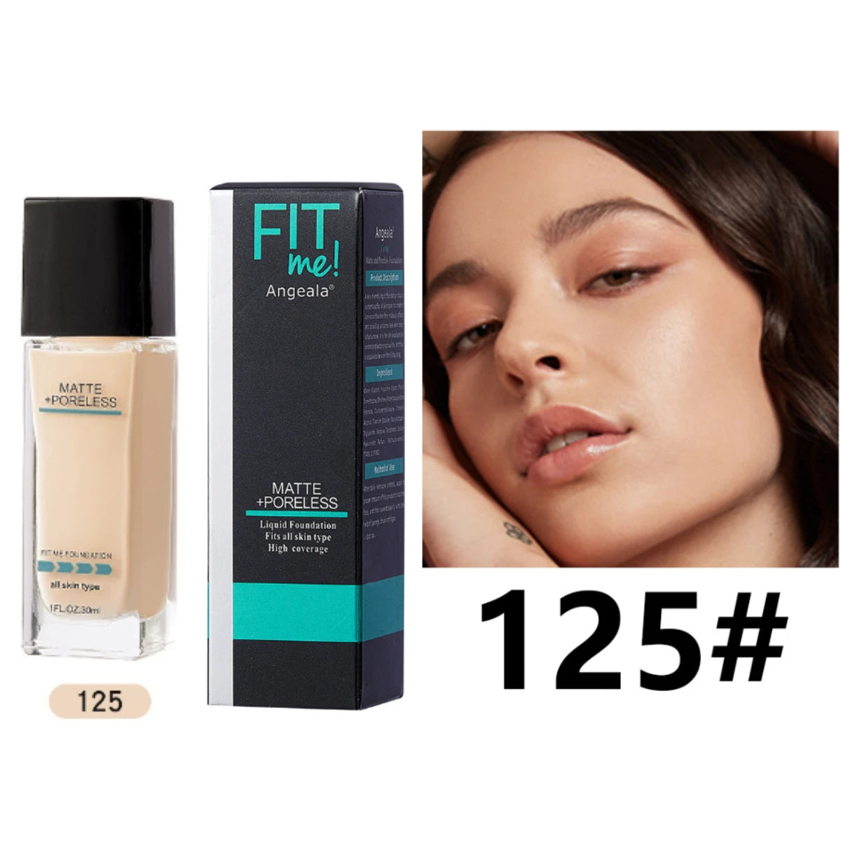 Matte Foundation 30ml Concealer Acne Mark Isolation Pump Free Liquid Foundation Cover Black Eye Circles Even Out Skin Tone