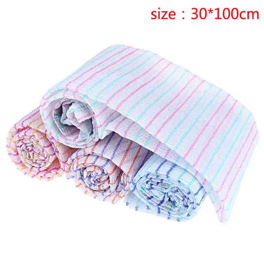 Korean Towel Exfoliating Long Viscose Bath Back Scrub Viscose Bath Towel 30x90cm