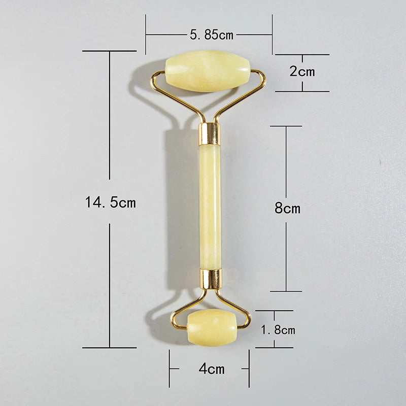 1PC Natural Jade Roller Massager Face Microniddle Roller Facial Skin Care SPA Acupuncture Massage Beauty Tool Dropshipping