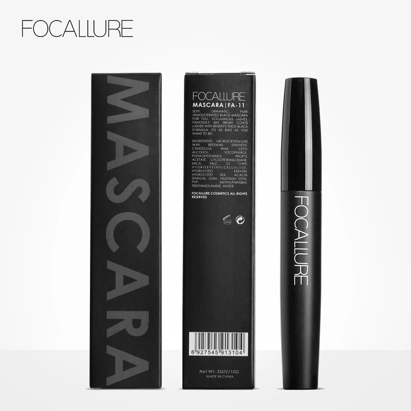Wholesale FOCALLURE Mascara Curled Lengthening Lashes Mascara Waterproof Black Eyelash Extension Eye Makeup Women Cosmetics