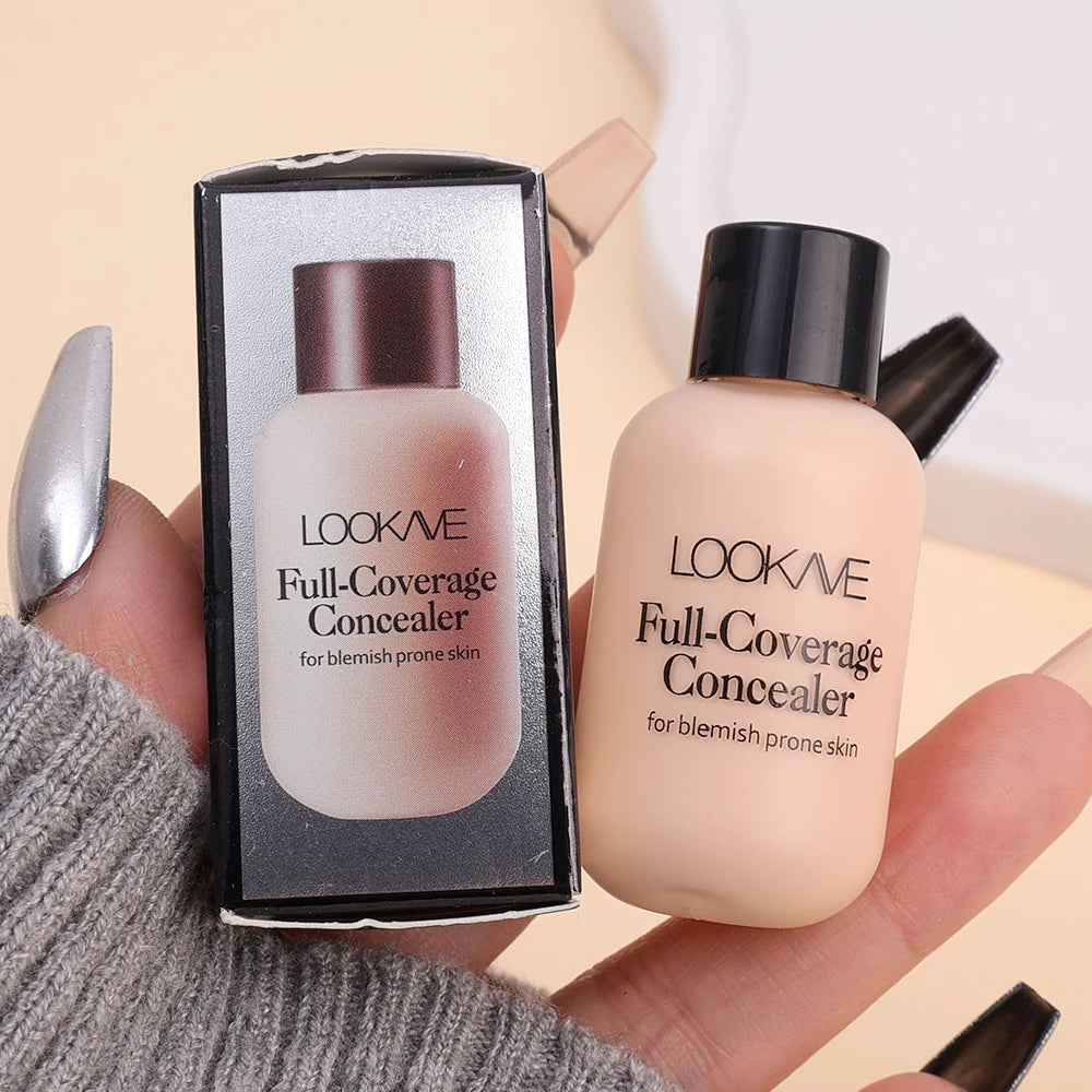Mini Waterproof Liquid Concealer Foundation Matte Full Coverage Acne Scars Dark Circles Foundation Lasting Makeup Cosmetics