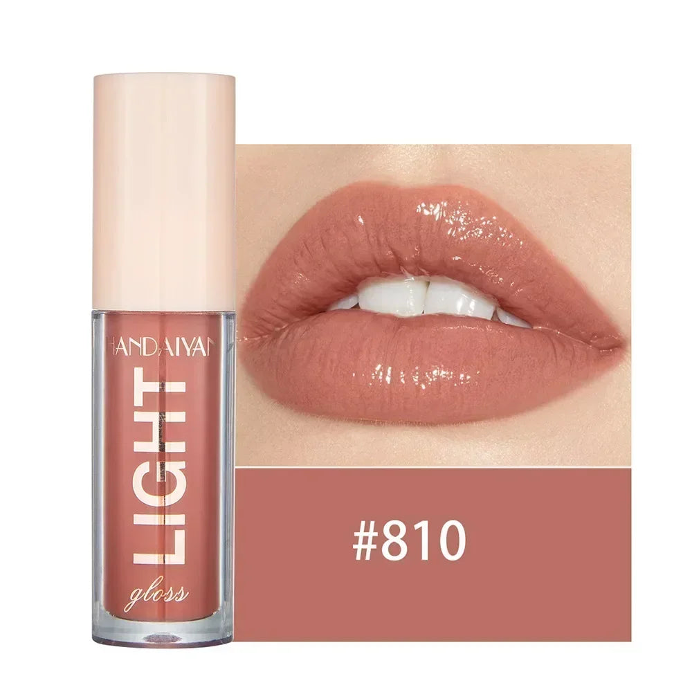 12Colors Mirror Pearl Lip Gloss Long-lasting Moisturizing Shine Glitter Lip Glaze Liquid Lipstick Women Makeup  Waterproof Glass