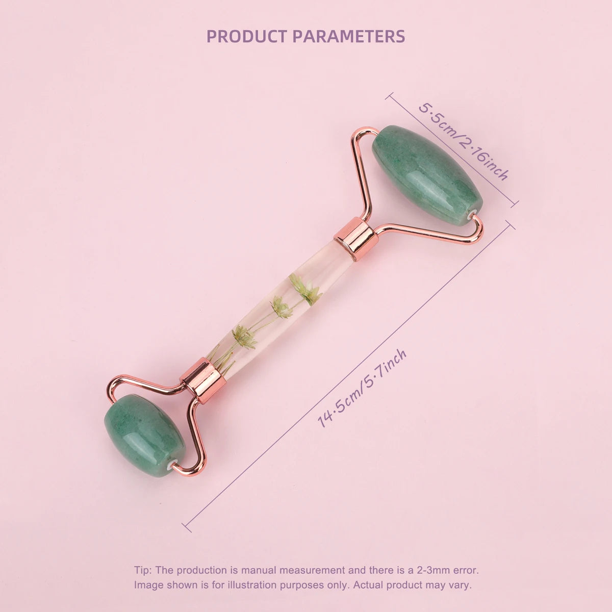 1pc Jade Roller Facial Tool Natural Jade Face Roller Massager Tool Body Mini Portable Skin Care Body Massage Relaxing Tool