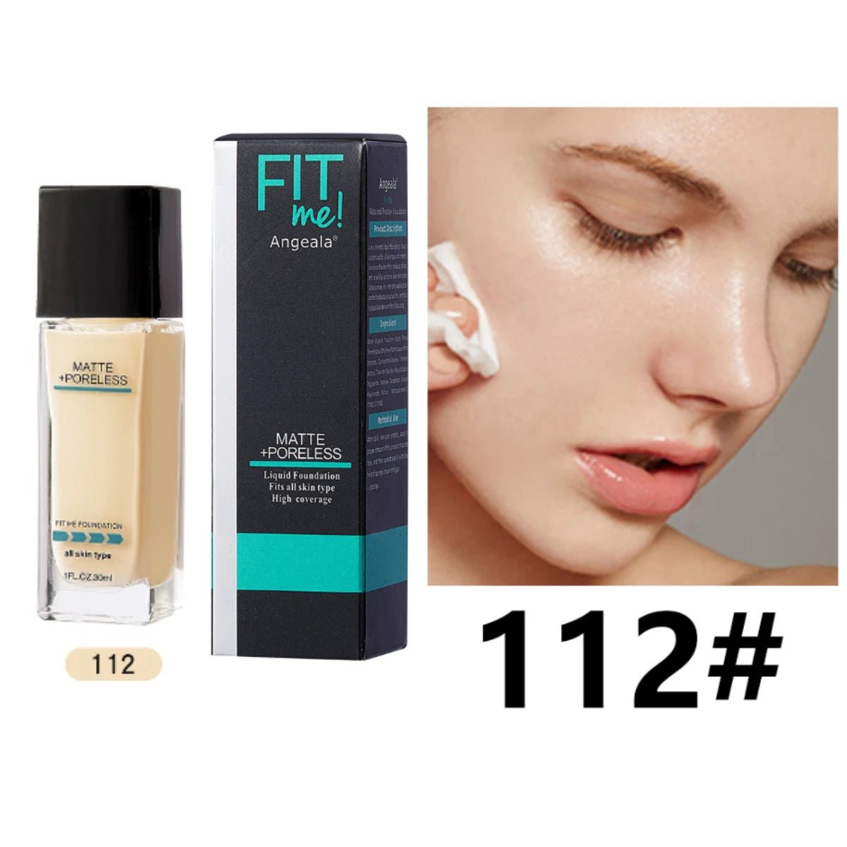 Matte Foundation 30ml Concealer Acne Mark Isolation Pump Free Liquid Foundation Cover Black Eye Circles Even Out Skin Tone