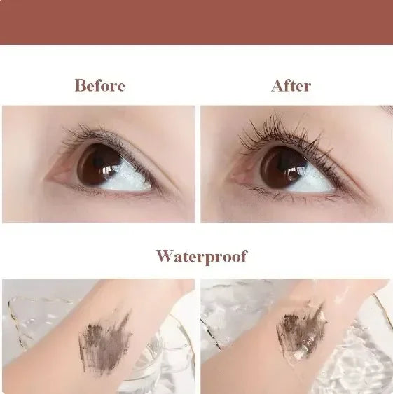 Black Brown Mascara 3D Lengthens Eyelashes Extra Volume Waterproof Natural Lashes Female Makeup Korean Cosmetics