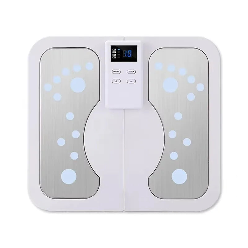 EMS TENS Foot Massager Electric Stimulator for Circulation Feet Legs Heating Pulse Muscle Massage Device