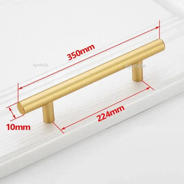 Apstelle Black Golden Cupboard Handle Brushed Stainless Steel Kitchen Cabinet Door Knob Furniture Drawer Pulls Bar Handle