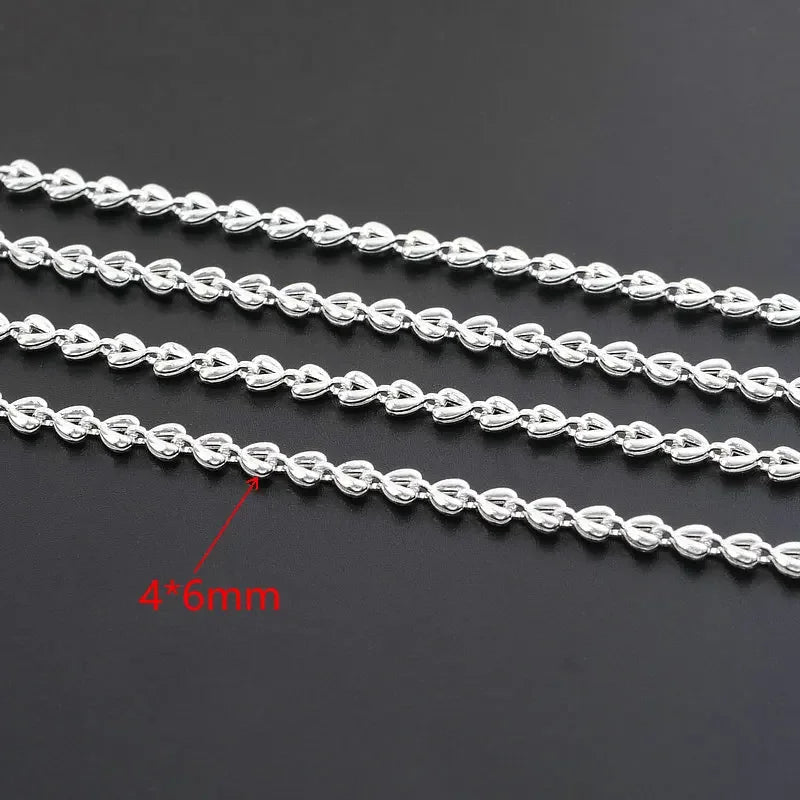 14K Gold Color Plated Brass Round Star Link Chains Necklace Chains High Quality Jewelry Accessories