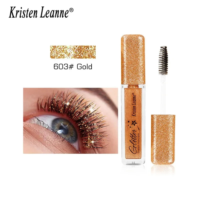 Silver Diamond Glitter Mascara Fast Dry Eyelashes Curls Extension Make-Up Waterproof Long-lasting Lengthens Eye Lash Mascara