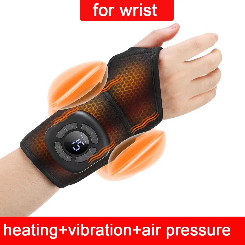 Wireless Electric Ankle Joint Support Massager Brace Vibration Heating Hot Compress Airbag 3 Modes Deep Foot Muscle Relaxation
