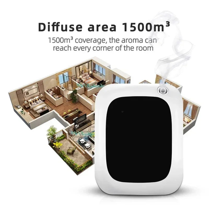 Bluetooth Essential Oils Diffuser Aromatherapy 1500m³ Home Fragrance Auto Flavoring Room Aromatizer Electric Aromatic Oasis
