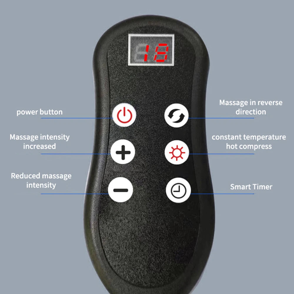 Super Big Electric Foot Leg Massager Deep Tissue Shiatsu Kneading Relax Heated Roller Calf Relieve Stress Care Foot Machine Tool