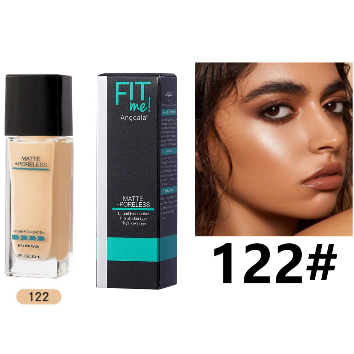 Matte Foundation 30ml Concealer Acne Mark Isolation Pump Free Liquid Foundation Cover Black Eye Circles Even Out Skin Tone