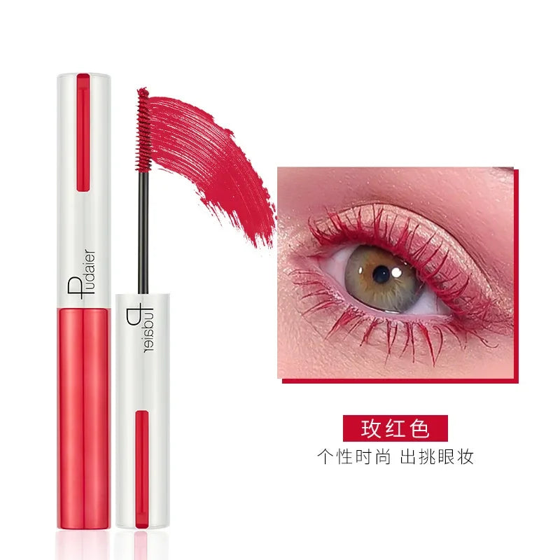 5D Silk Fiber Mascara Lash Color Mascara Waterproof 9 Colors 3D Mascara Eyelash Extension Thick Lengthening Eye Lashes Cosmetics