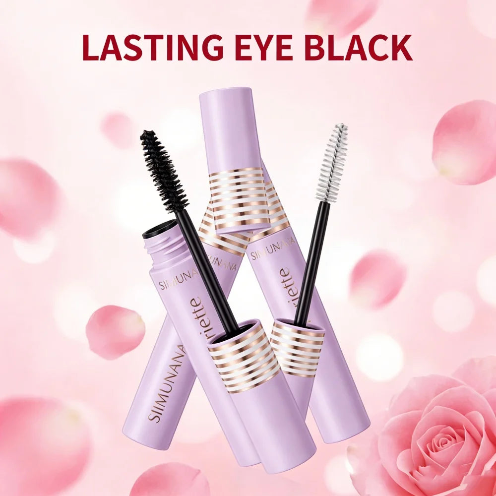 Mascara 2 Colors Black And White Long-lasting Shaping Waterproof Curling Smudge-Proof Cosmetics Gift With Box Beautiful