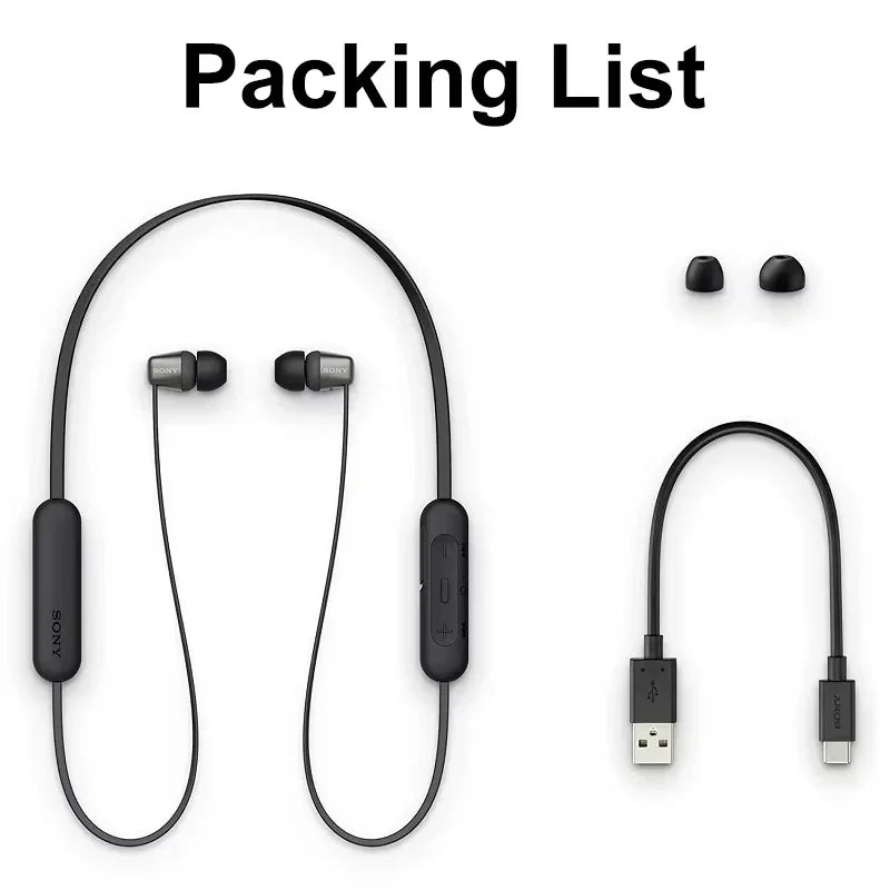 WI-C310 Wireless In Ear HIFI Stereo Earphones Bluetooth 5.0 Super Bass Sports Headset Magnetic Headset with Microphone Box