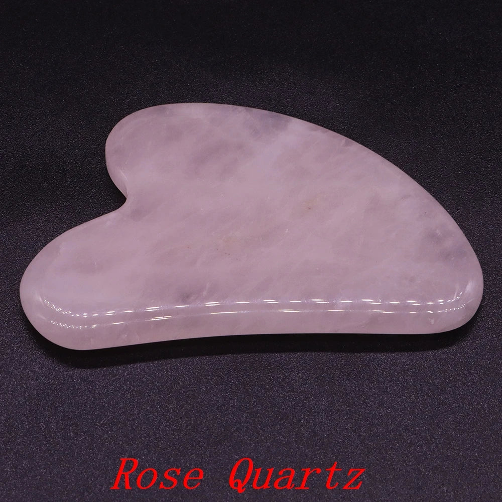 GuaSha Jade Facial Beauty Scraping Massage Tools Firm Skin Care Face Gua Sha SPA Physical Therapy Gue Che Roller Natural Stone