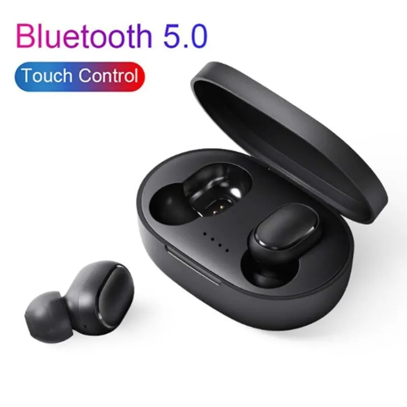 New A6S TWS Bluetooth Earphones Wireless 5.0 Headphone Stereo Headset Sport Earbuds Microphone with Charging Box for Smartphones