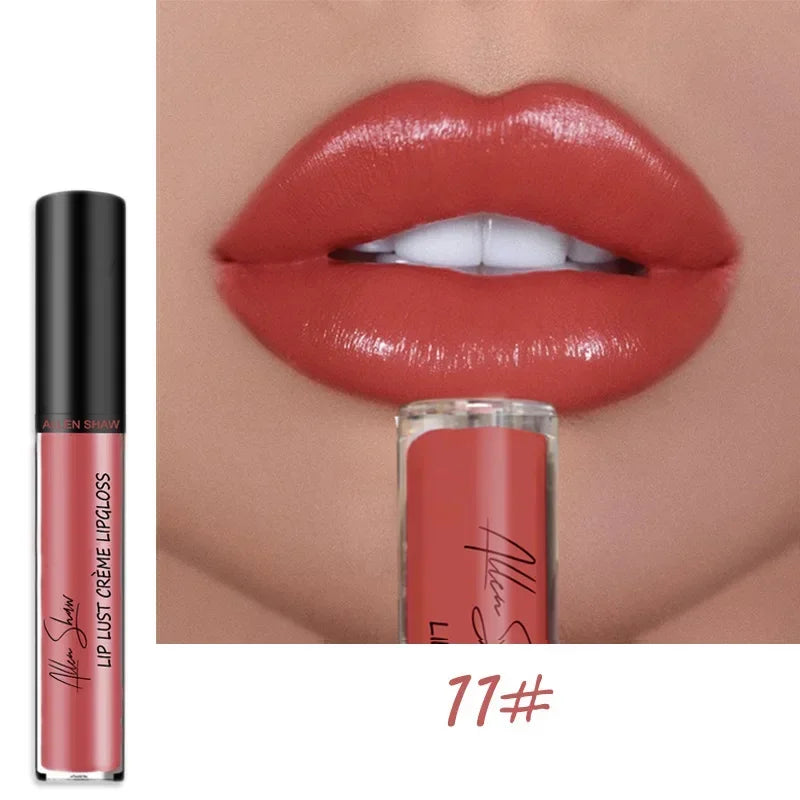 12Colors Sexy Shiny Lipstick Waterproof Long Lasting Moist High-quality Lip Gloss Vivid Colorful Lipgloss Women Makeup Maquiagem