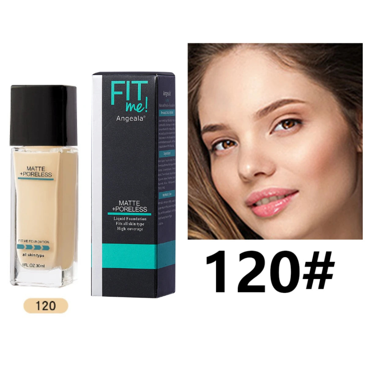 Matte Foundation 30ml Concealer Acne Mark Isolation Pump Free Liquid Foundation Cover Black Eye Circles Even Out Skin Tone