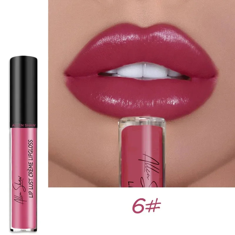 12Colors Sexy Shiny Lipstick Waterproof Long Lasting Moist High-quality Lip Gloss Vivid Colorful Lipgloss Women Makeup Maquiagem
