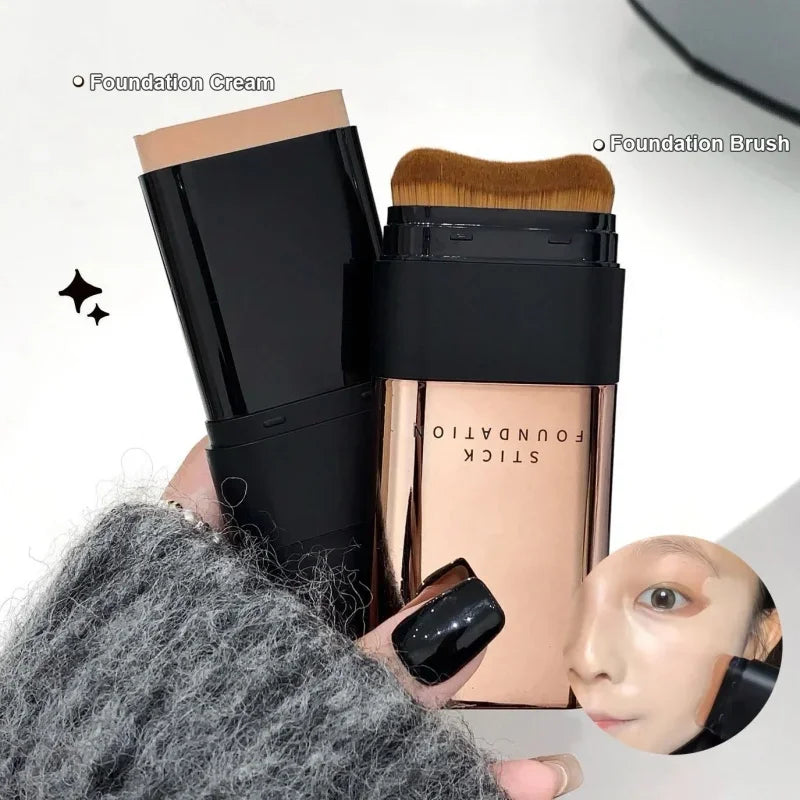 Matte Foundation Cream Stick Waterproof Long Lasting Oil-control Cover Acne Face Smooth Makeup Base Water Light Concealer Cream