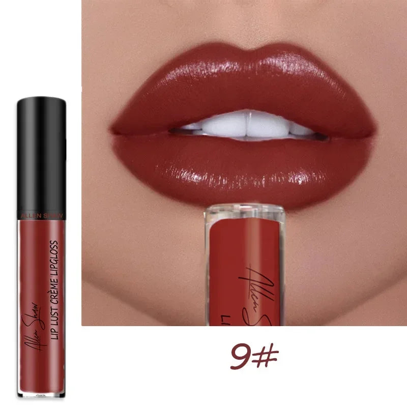 12Colors Sexy Shiny Lipstick Waterproof Long Lasting Moist High-quality Lip Gloss Vivid Colorful Lipgloss Women Makeup Maquiagem