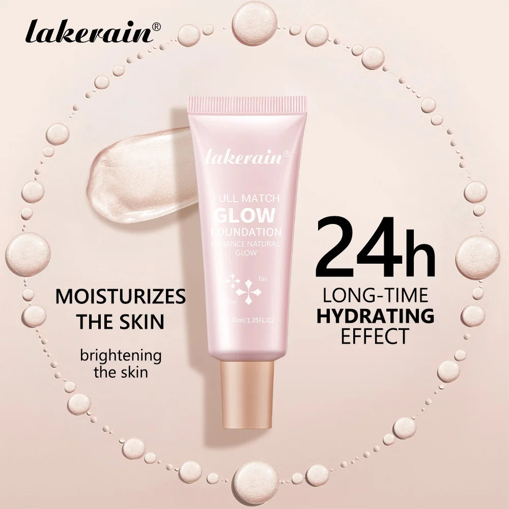Glow Liquid Foundation Facial Bare Makeup Ultra Light Liquid Foundation Concealer Long Lasting Makeup And ContOuring Highlighter
