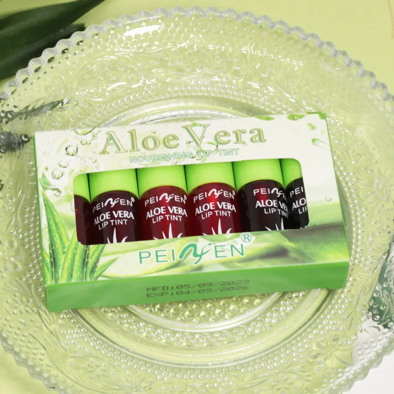 6Pcs Water Glow Jelly Moisturizing Lip Gloss Set Transparent Lip Glaze Oil Hydrating Lip Plumper Liquid Lipstick Lips Cosmetic