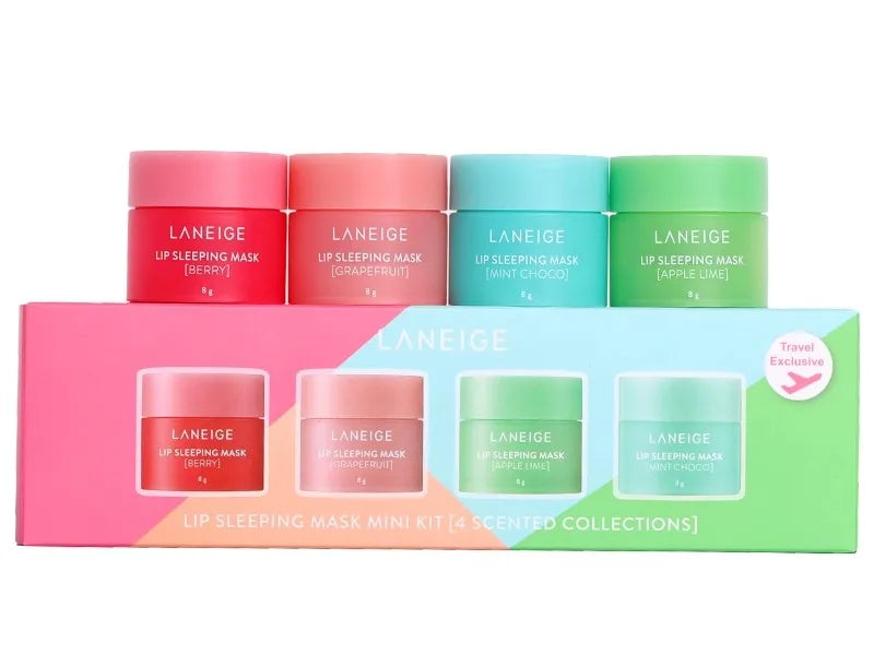 Laneige Vanilla Gummy Bear Sweet Candy Lip Sleeping Mask Lip Balm Night Repair Moisturising Treatment 20g Lips Gloss Gifts Set