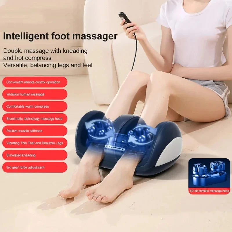 Large electric foot and leg massagers - Warm soles massage, comfortable foot massage device