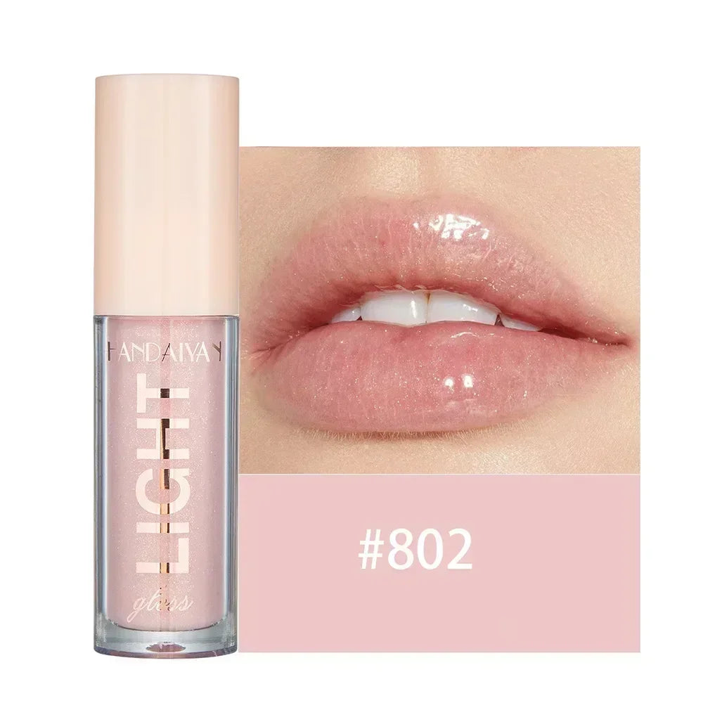 12Colors Mirror Pearl Lip Gloss Long-lasting Moisturizing Shine Glitter Lip Glaze Liquid Lipstick Women Makeup  Waterproof Glass