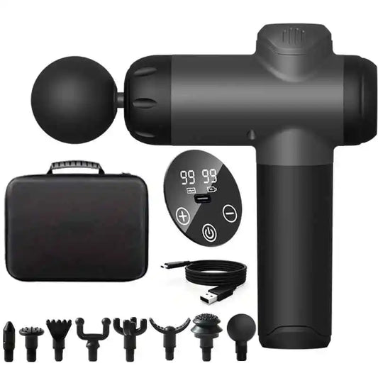 99 Level Massage Gun Fascia Deep Muscle Relax Body Neck Massager Electric Fitness Equipment Noise Reduction Male Female