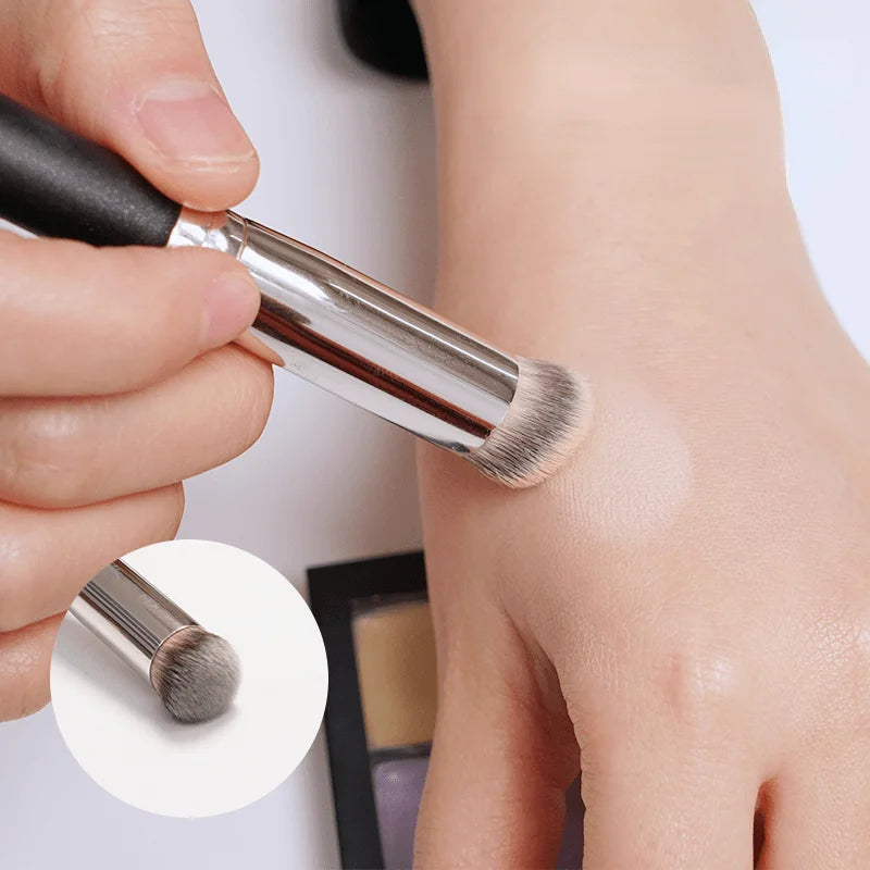 3/5 pcs Foundation Concealer Brush, Premium Contour Blusher Brushes, Flawless Under Eye Dense Face Makeup Brush For Blending