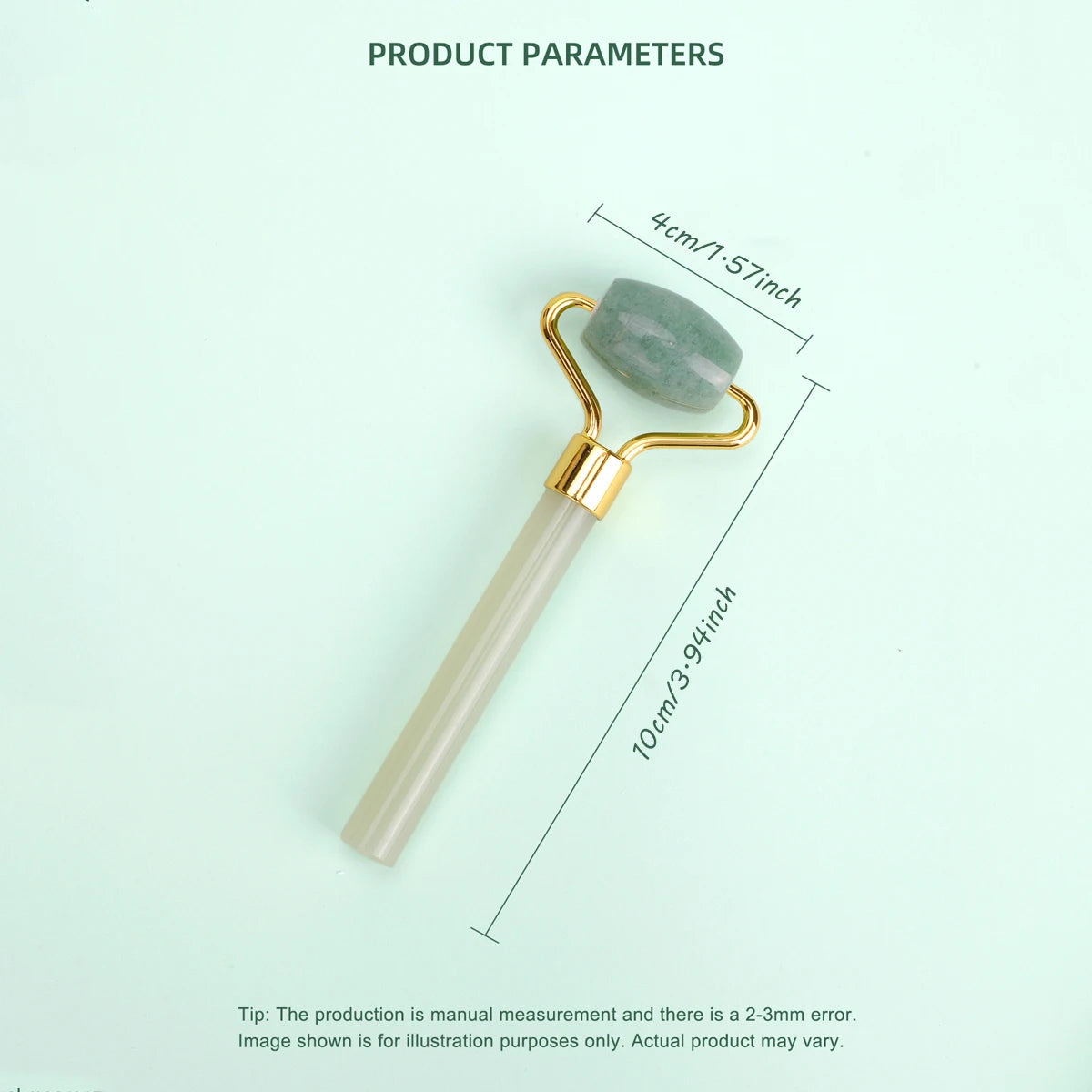1pc Eye Roller Jade Roller Face Roller Natural Jade Stone Face Massage Facial Roller for Skin Care Eye Neck Tones Firms SkinTool