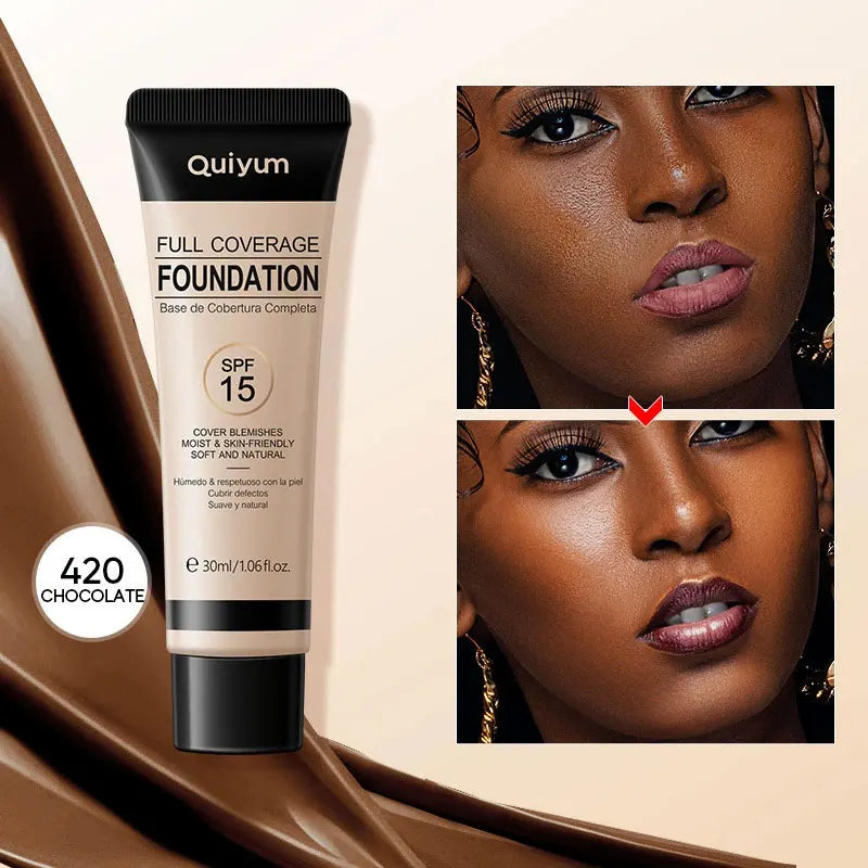 Fully Covered Liquid Foundation 30ml Covers Facial Defects and Moisturizing Naturally and Lasts