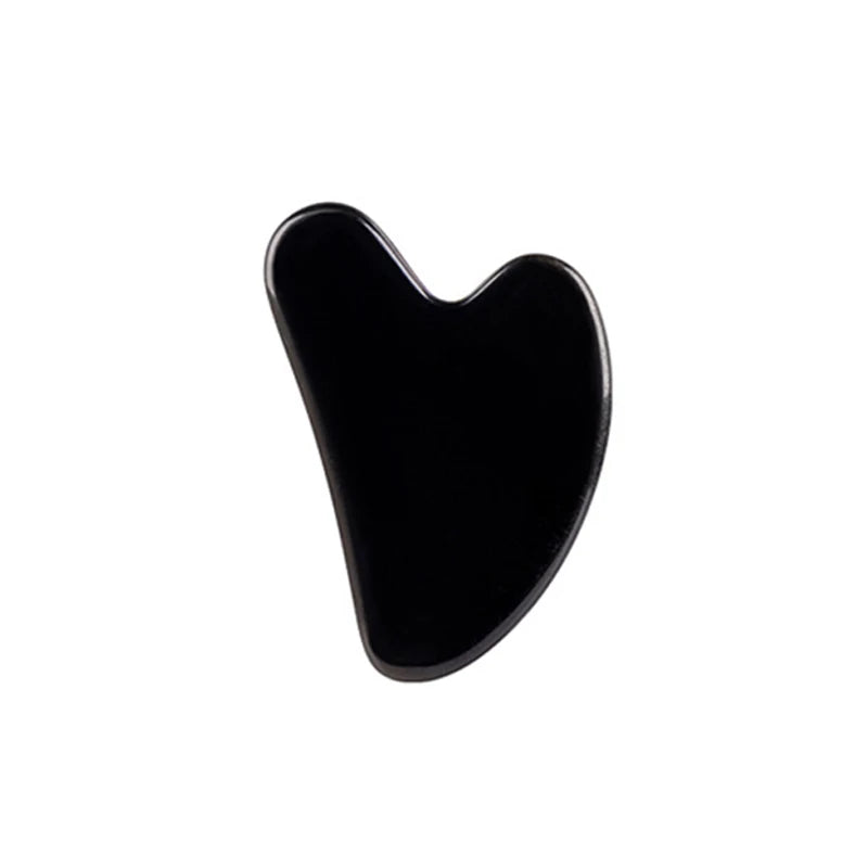 Natural Jade Obsidian Eye Mask Face Massager Gua Sha Board Cold Therapy Scraper Jade Roller Massager Set