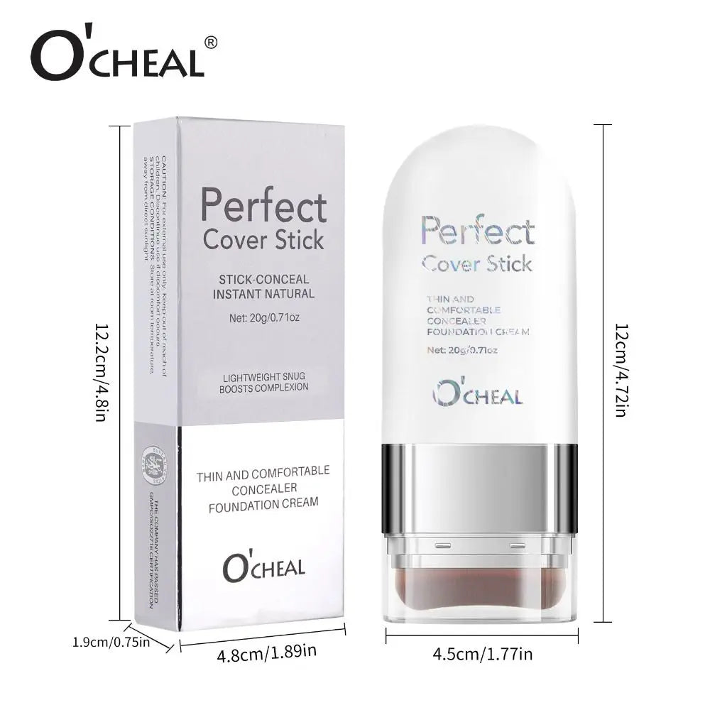 Thin and Comfortable Perfect Cover Stick Instant Natural Long-lasting Foundation Cream Waterproof Dewy Makeup