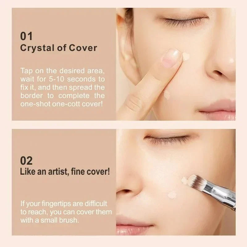 Waterproof Liquid Concealer 3 Colors Matte Full Coverage Acne Scars Dark Circles Foundation Whitening Lasting Makeup Cosmetics