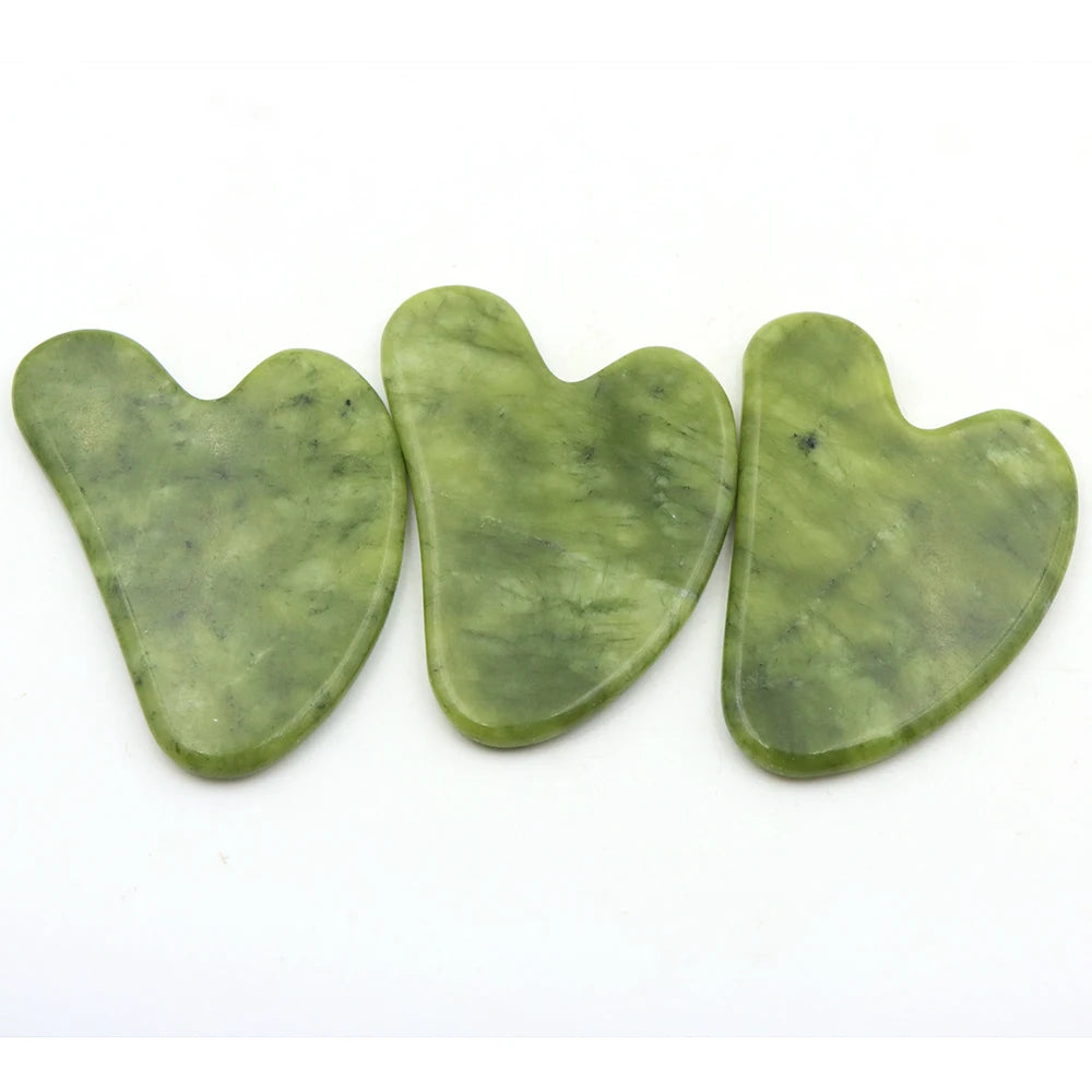 GuaSha Jade Facial Beauty Scraping Massage Tools Firm Skin Care Face Gua Sha SPA Physical Therapy Gue Che Roller Natural Stone