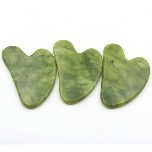 GuaSha Jade Facial Beauty Scraping Massage Tools Firm Skin Care Face Gua Sha SPA Physical Therapy Gue Che Roller Natural Stone