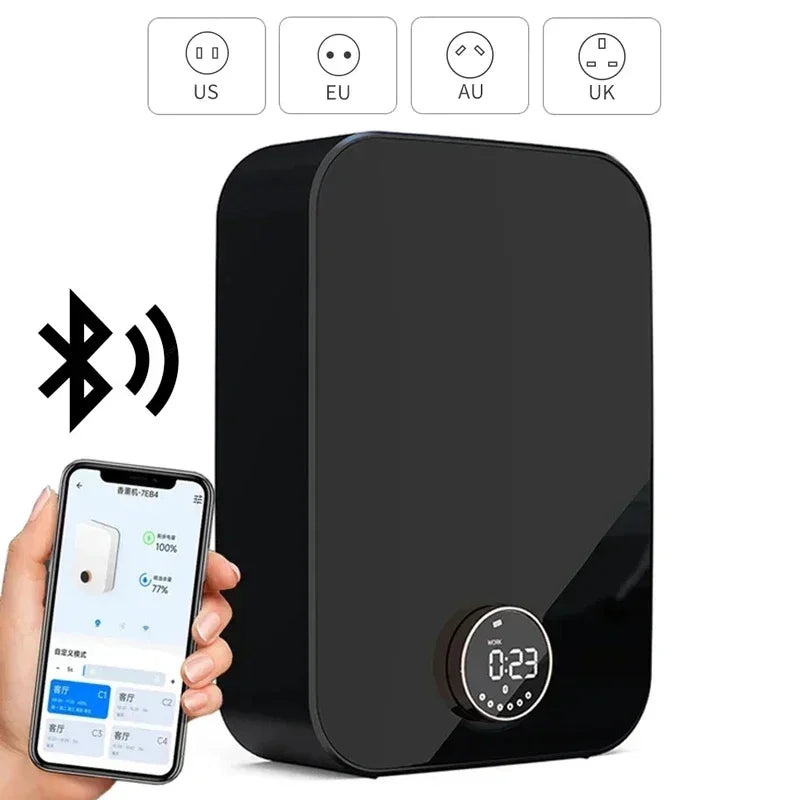 Smart Scent Air Machine For Home Hotel Collection Diffuser Wall Mounted Aroma Diffuser 150ML Waterless Essential Oil Diffuser