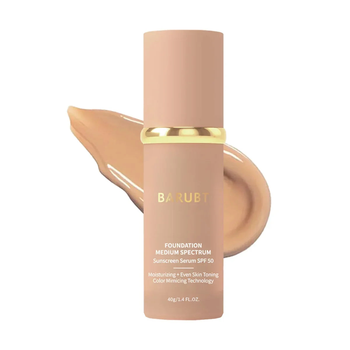 Biomimic Foundation 4 In 1 Spectrums FOUNDATION MEDIUM SPECTRUM Sunscreen Serum  With SPF50+ Longwearing Waterproof