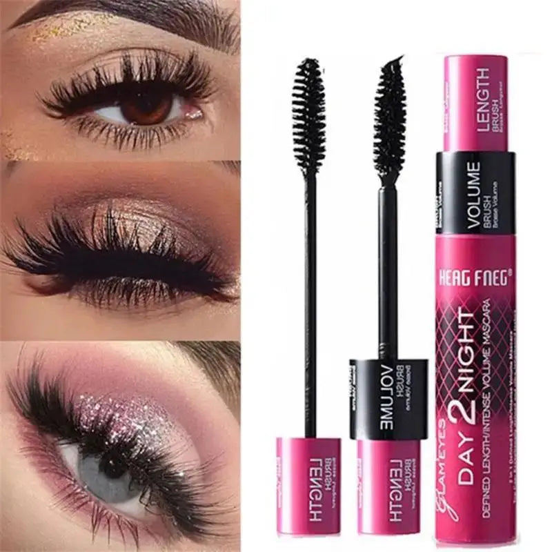 Silk Fiber Lash Mascara Waterproof Long Lasting Extension Eyelashes Thin and Long Black Eyelash Makeup Cosmetic Mascara