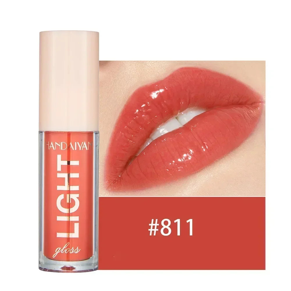 12Colors Mirror Pearl Lip Gloss Long-lasting Moisturizing Shine Glitter Lip Glaze Liquid Lipstick Women Makeup  Waterproof Glass