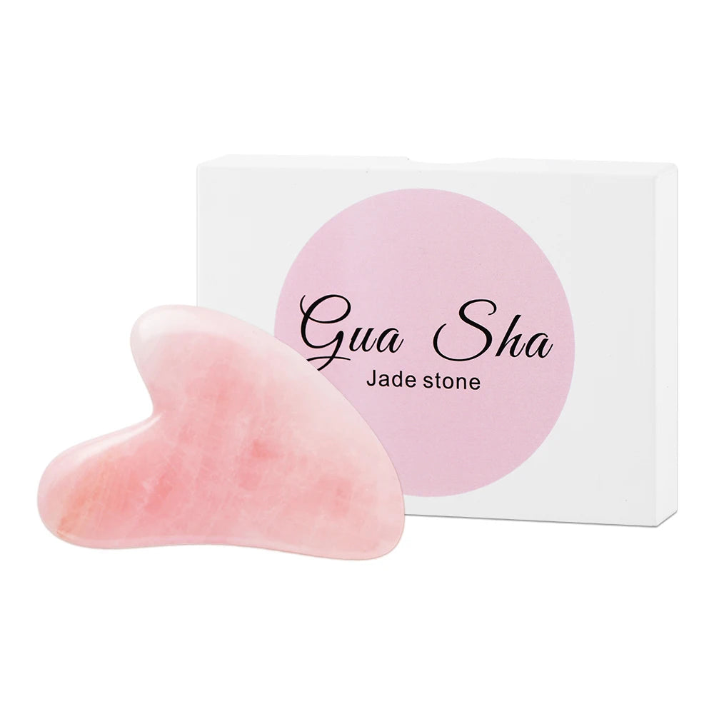 Natural Stone GuaSha Jade Facial Beauty Scraping Massage Tools Firm Skin Care Face Gua Sha SPA Physical Therapy Gue Che Roller