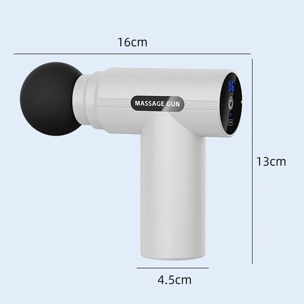 Mini Massage Gun Fascia Machine Muscle Relaxation USB Vibrating Gun Rod Massage Fitness Equipment Neck Grab Fascia Gun