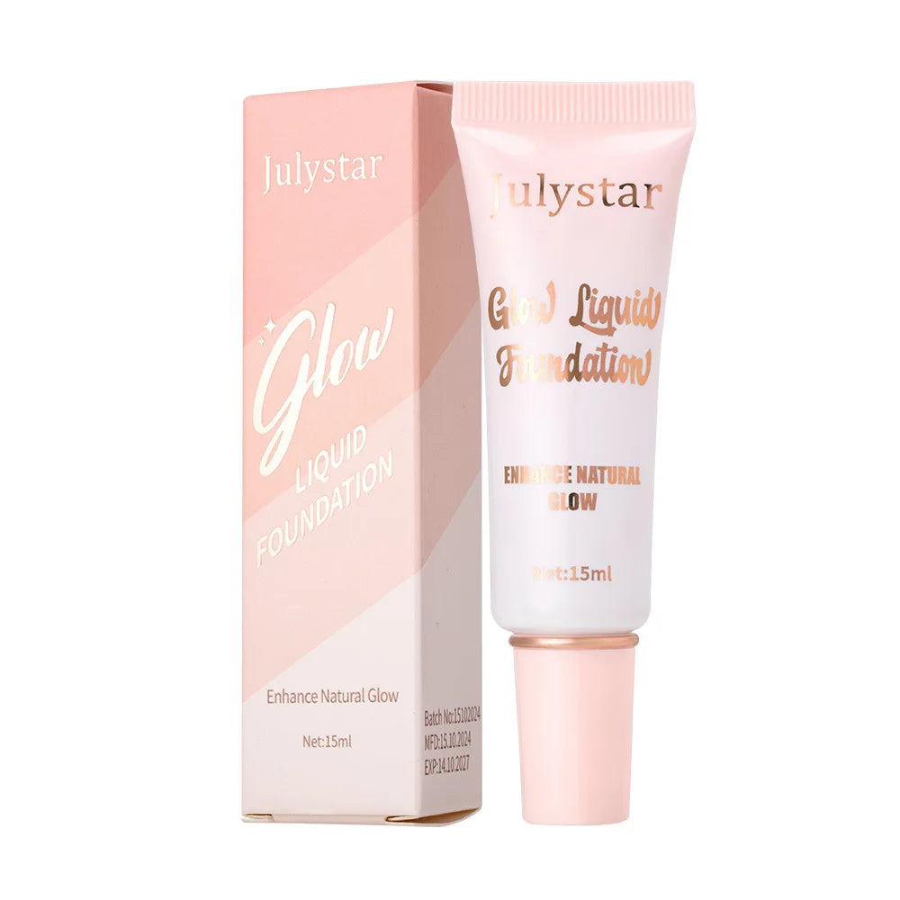 2 in 1 Liquid Foundation with Concealer and Highlighter Natural Full Coverage Long Lasting Hydrating Makeup with Luminous Finish
